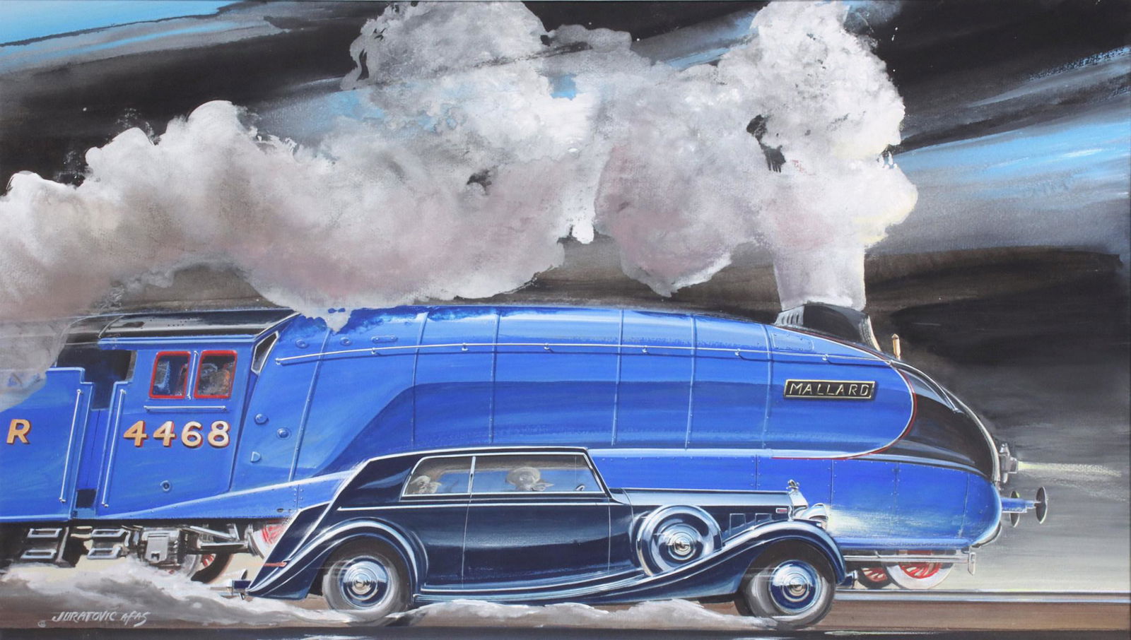 JACK JURATOVIC (1939-2018) ORIGINAL GOUACHE PAINTING (1 of 12)