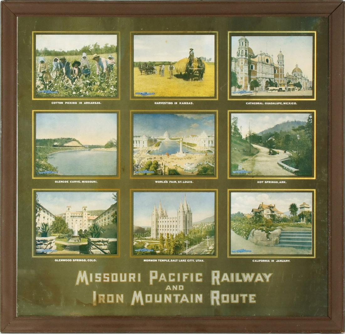 MoPAC RAILWAY IRON MOUNTAIN ROUTE RAILROAD ADVERTISING (1 of 8)