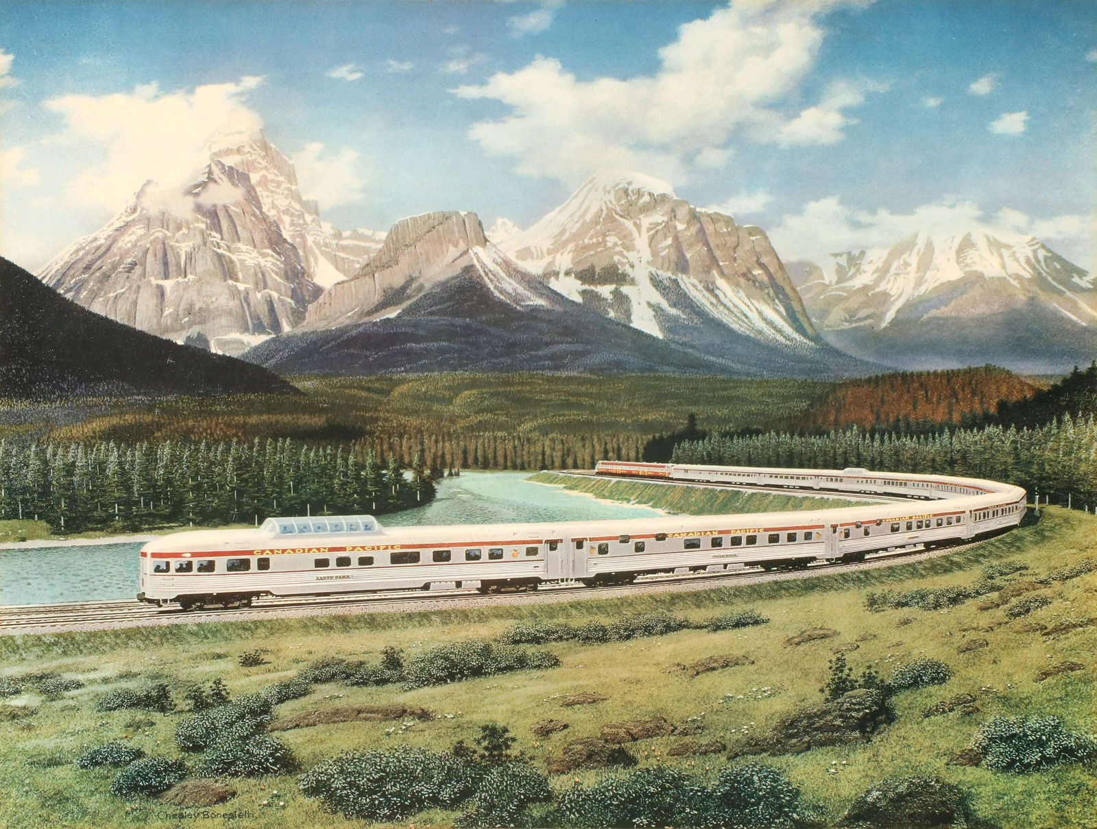 CANADIAN PACIFIC RR FRAMED ADVERTISING POSTERS (1 of 19)