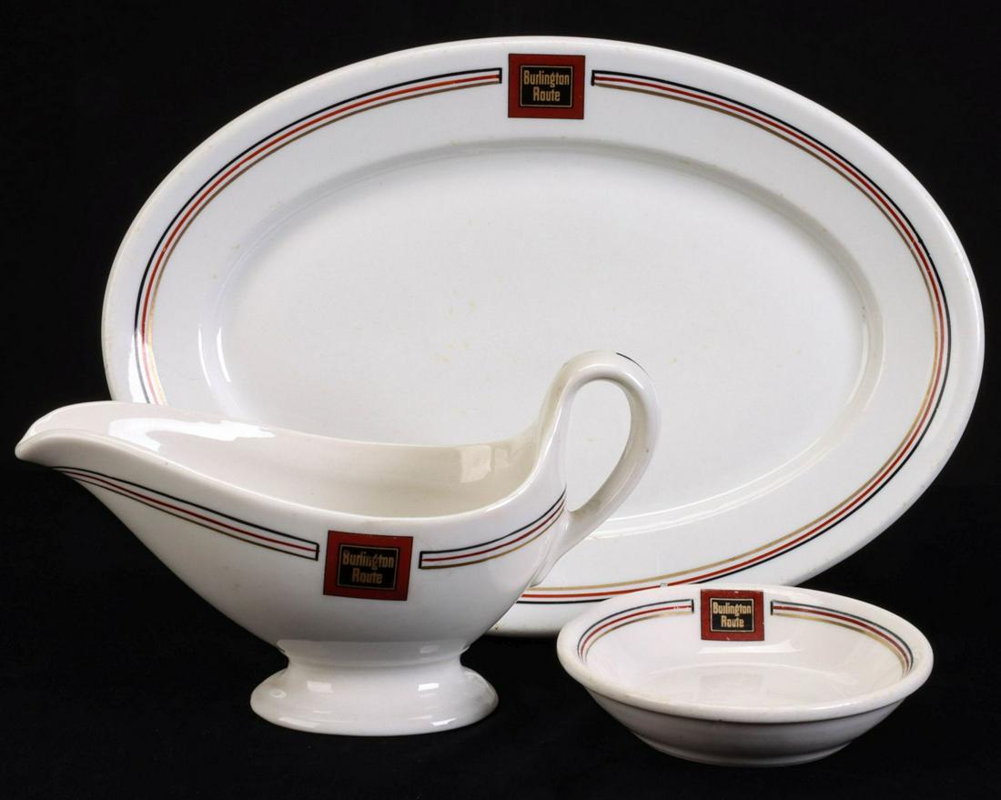 BURLINGTON ROUTE 'ARISTOCRAT' RAILROAD CHINA (1 of 12)