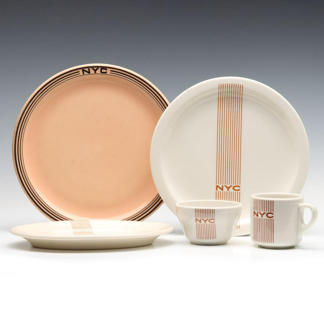 A COLLECTION OF NEW YORK CENTRAL RAILROAD CHINA (1 of 20)