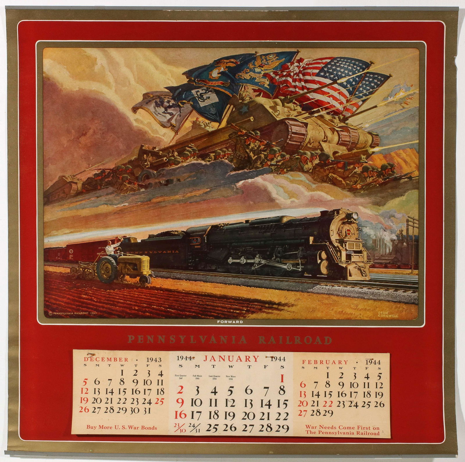 A COLLECTION OF WWII-ERA PENNSYLVANIA RR CALENDARS (1 of 20)