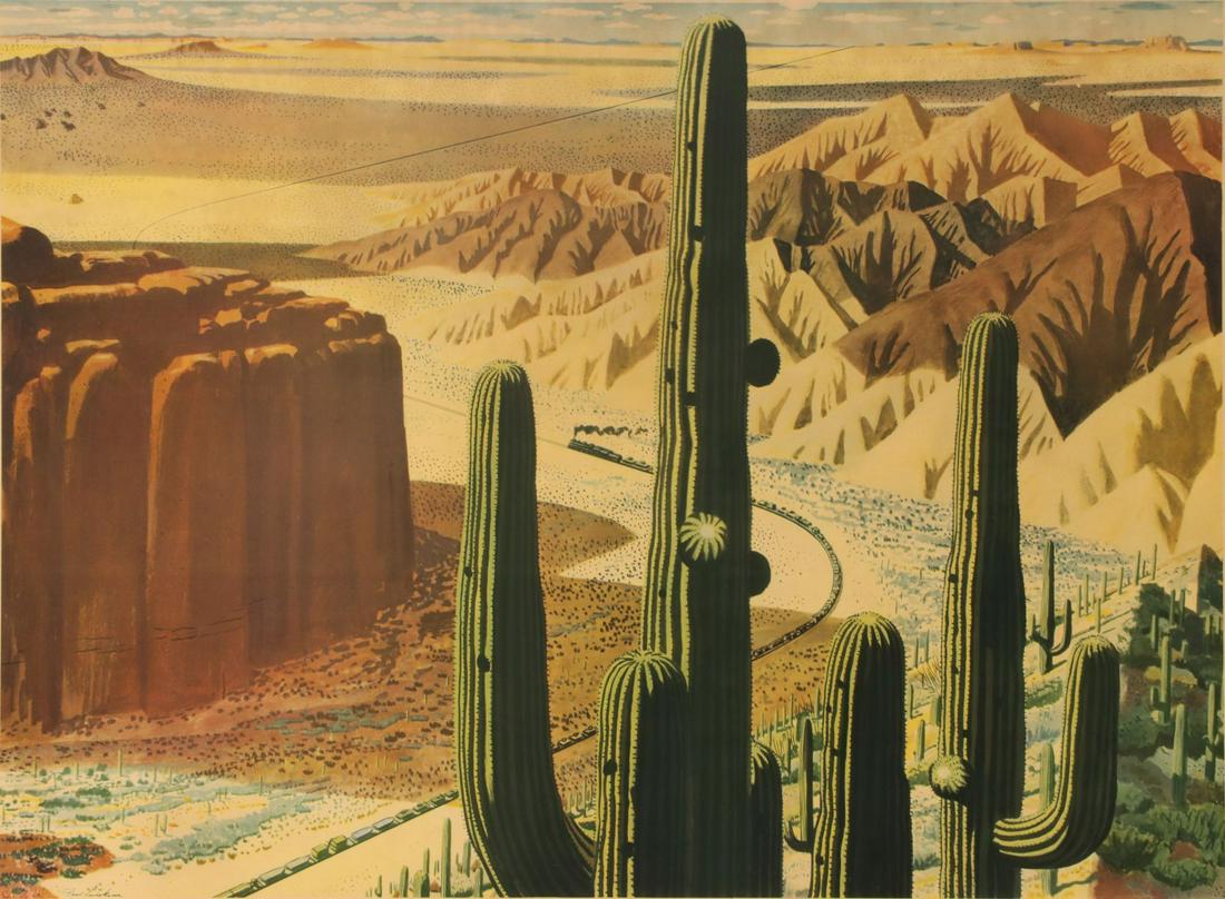 A SOUTHERN PACIFIC RAILROAD PROMOTIONAL PRINT (1 of 10)