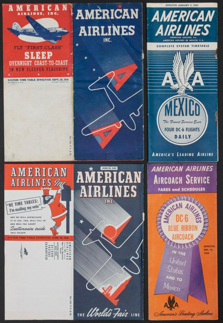 AMERICAN AIRLINES BROCHURES AND MENUS CIRCA 1930s (1 of 18)