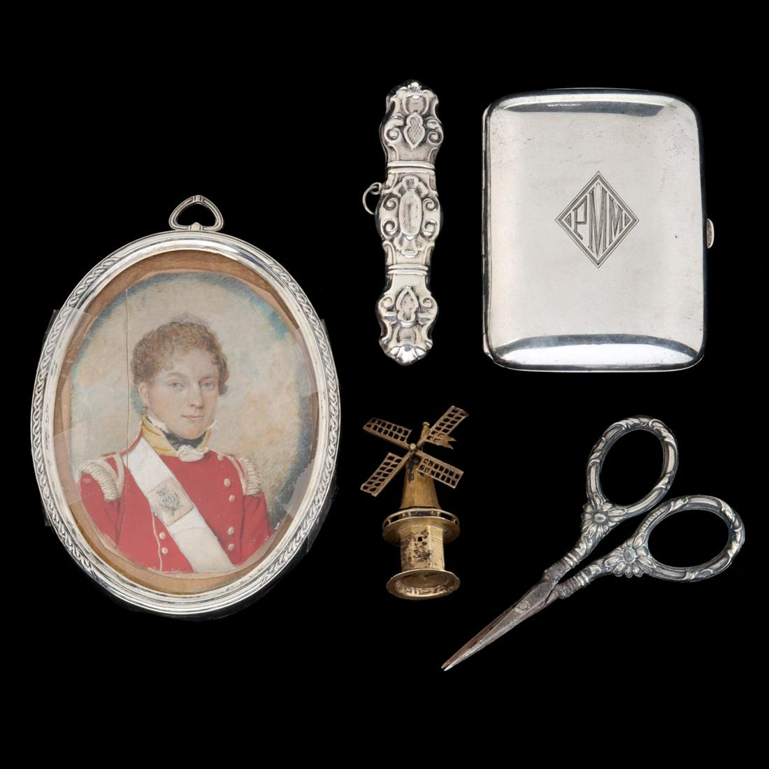 AMERICAN, BRITISH AND CONTINENTAL STERLING SILVER: The collection of articles includes. 1. A pair of sterling silver vases with Birmingham hallmarks. 2. A creamer with Chester hallmarks. 3. A rococo style pierced vase with London hallmarks. 4. An Amer