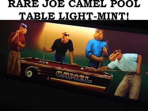 164 Joe Camel Apa Pro Billiards Pool Table Light