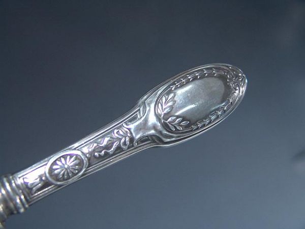FANCY VICTORIAN SILVER HANDLED UTENSIL - 3