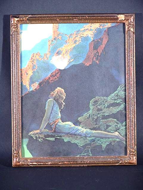 WILD GEESE REPRODUCTION PRINT BY MAXFIELD PARRISH: WILD GEESE REPRODUCTION PRINT BY MAXFIELD PARRISH 15 x 12 inches