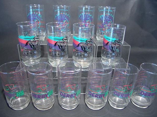 14 KENTUCKY DERBY TRIVIA GLASSES
