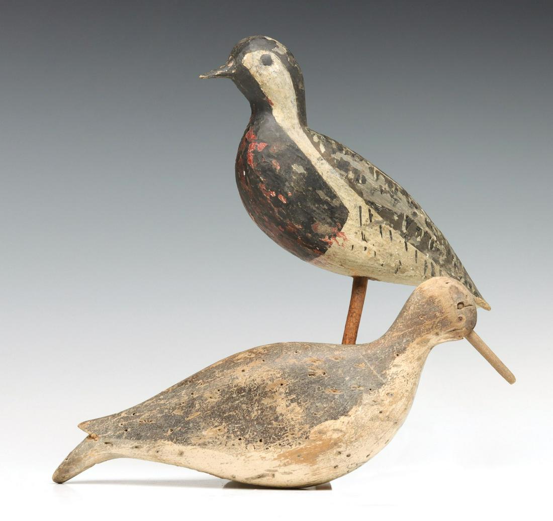 EARLY 20TH C. ROBIN SNIPE AND YELLOW LEGS DECOYS (1 of 19)