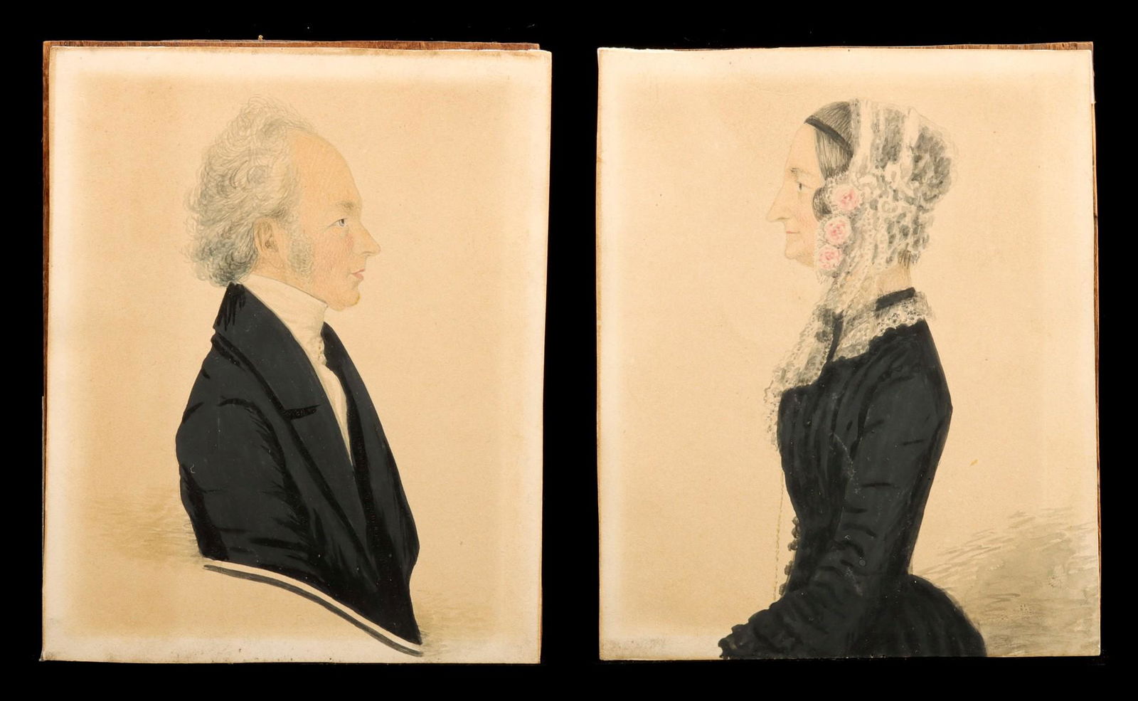 IDENTIFIED IRISH HUSBAND AND WIFE PORTRAITS, 1852 (1 of 20)