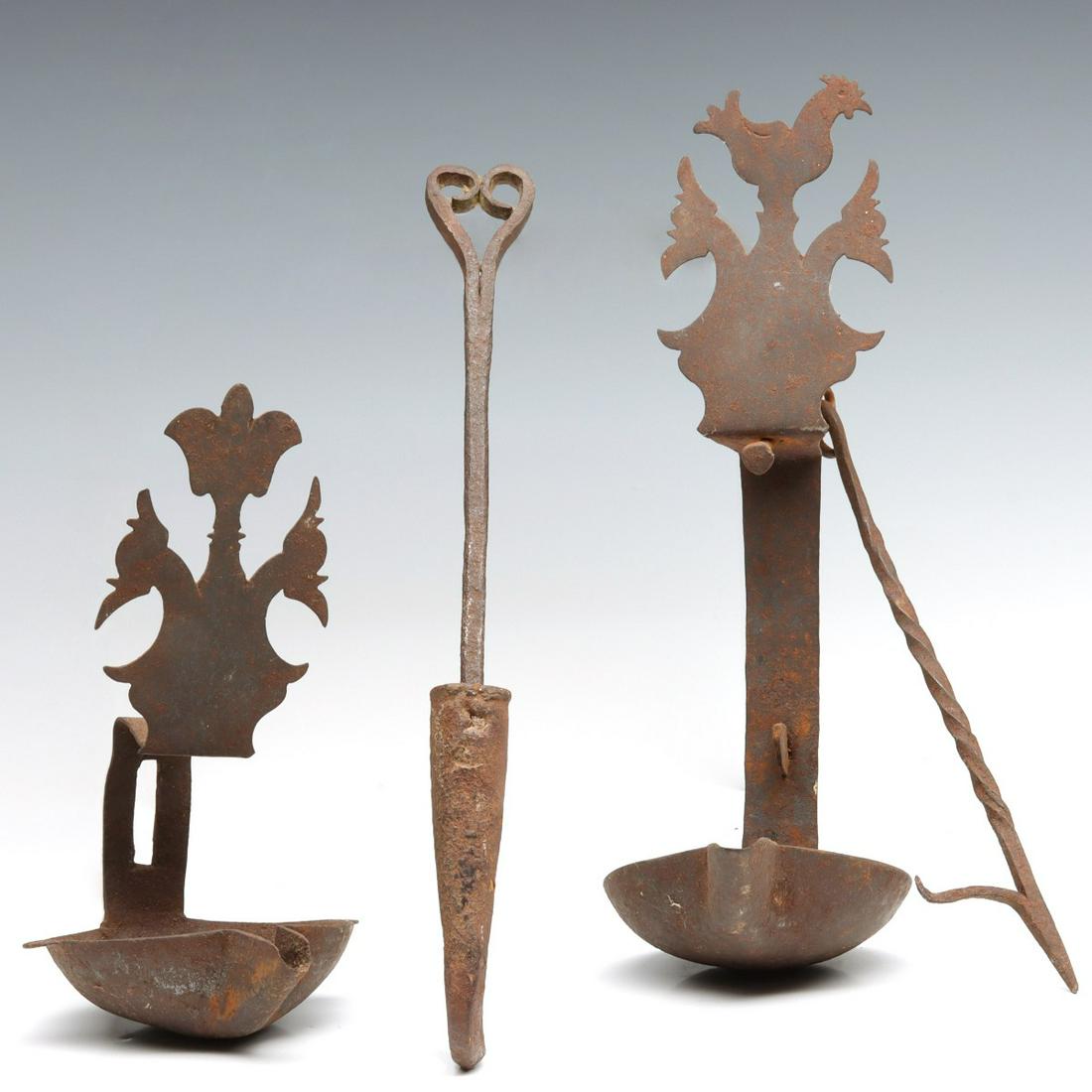 18TH C. LOOM LIGHT AND DOUBLE BETTY WITH CHICKEN (1 of 14)