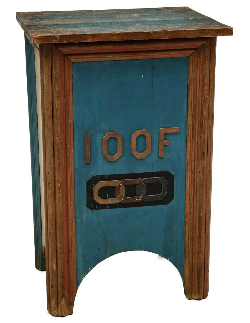 A PAINTED FRATERNAL ORDER LECTERN CIRCA 1890 (1 of 7)