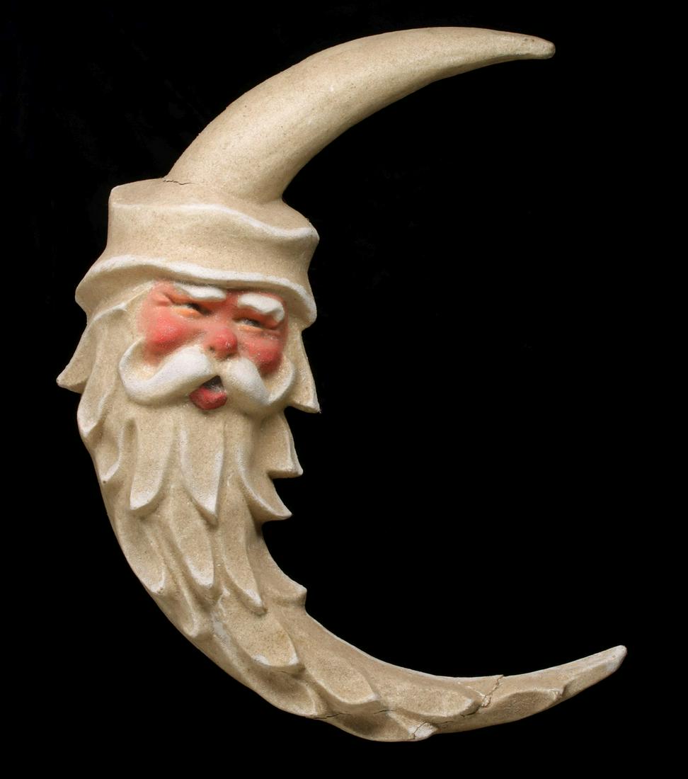 A LARGE UNUSUAL MID 20TH C. SANTA CLAUS CRESCENT (1 of 19)