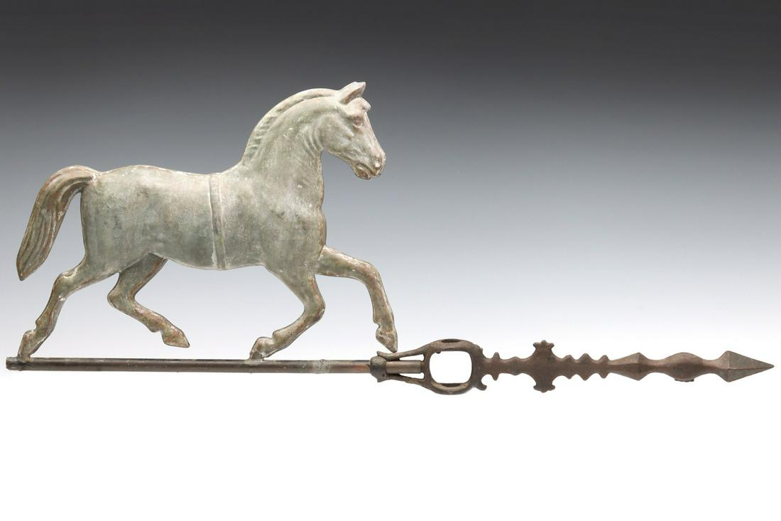 A KRETZER NO. 125 HORSE LIGHTNING ROD WEATHER VANE (1 of 14)