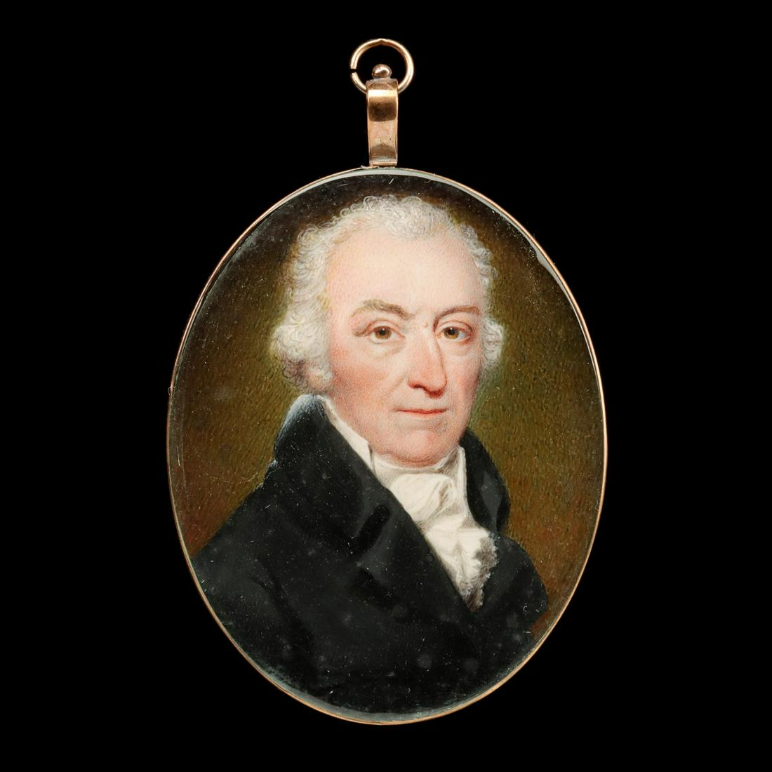 FINE 19TH C. MINIATURE PORTRAIT OF A GENTLEMAN (1 of 7)
