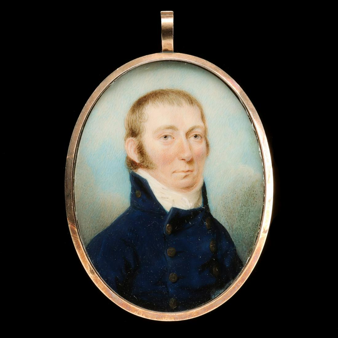FINE 19TH C. MINIATURE PORTRAIT OF A GENTLEMAN (1 of 9)