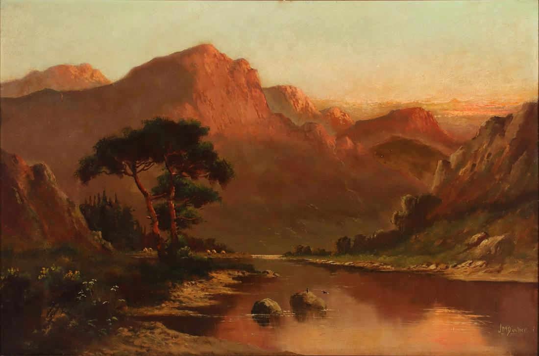 JACK DUCKER OIL ON CANVAS LANDSCAPE (1 of 13)