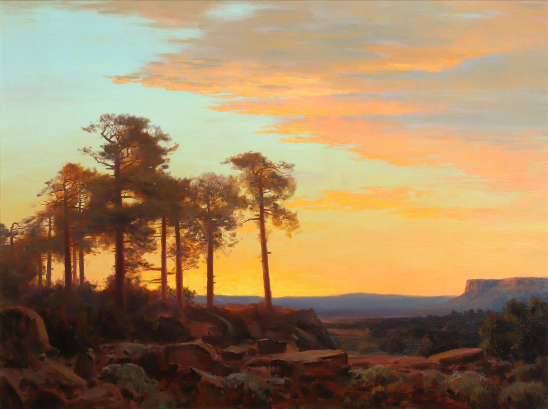 ROD GOEBEL (1946-1993) CALIFORNIA VIEW OIL ON CANVAS (1 of 13)