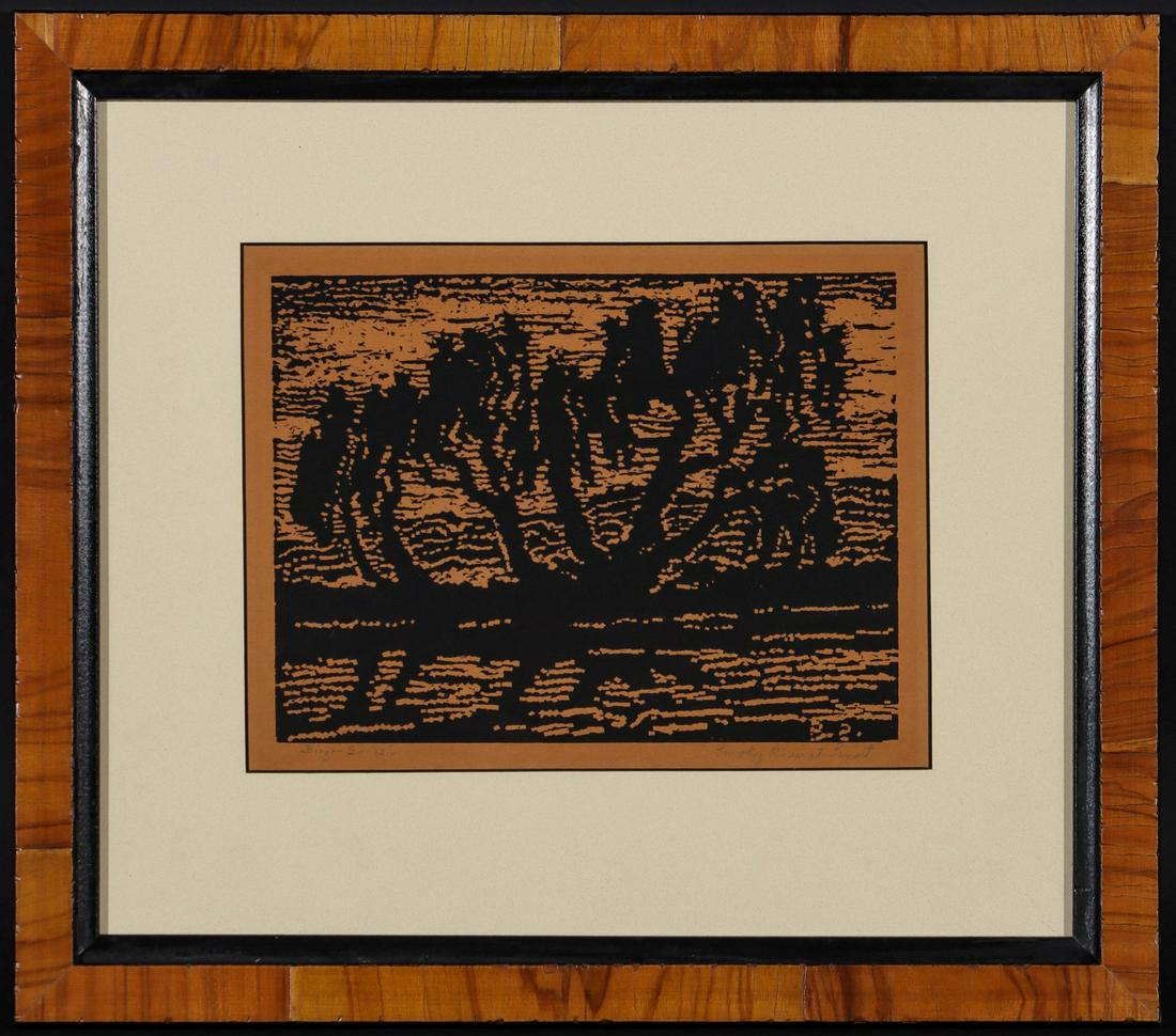 BIRGER SANDZEN (1871-1954) NAIL HEAD BLOCK PRINT (1 of 12)