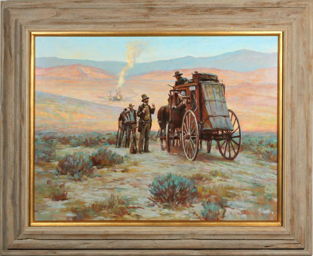 RONALD CROOKS (1925-2006) OIL ON ARTIST'S BOARD (1 of 12)