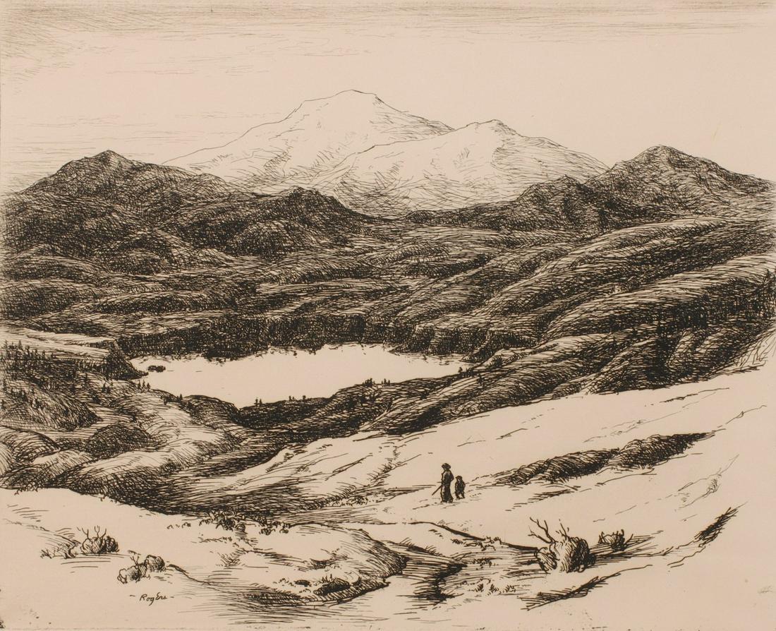 CHARLES ROGERS (1911-1987) PENCIL SIGNED ETCHING (1 of 10)