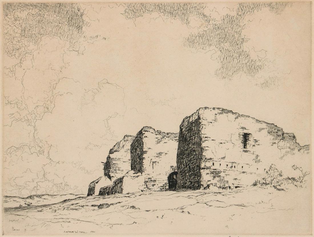 ARTHUR W. HALL (1889-1981) PENCIL SIGNED ETCHING (1 of 12)