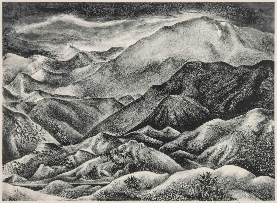 DELMAR MAX PACHL (MID 20TH C.) PENCIL SIGNED LITHO (1 of 12)