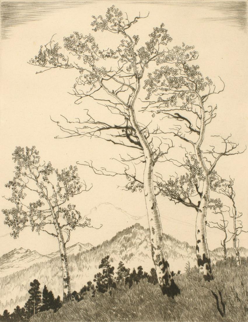 LYMAN BYXBE (1886-1980) PENCIL SIGNED ETCHING (1 of 11)