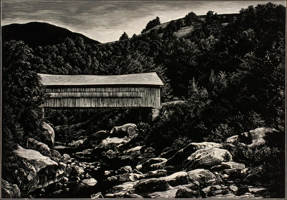 ASA CHEFFETZ (1897-1965) PENCIL SIGNED WOOD ENGRAVING (1 of 11)