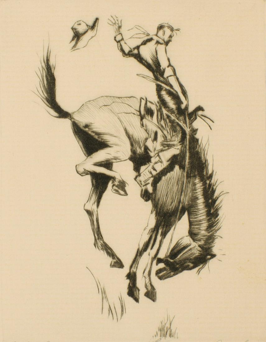 LYMAN BYXBE (1886-1980) PENCIL SIGNED ENGRAVING (1 of 10)