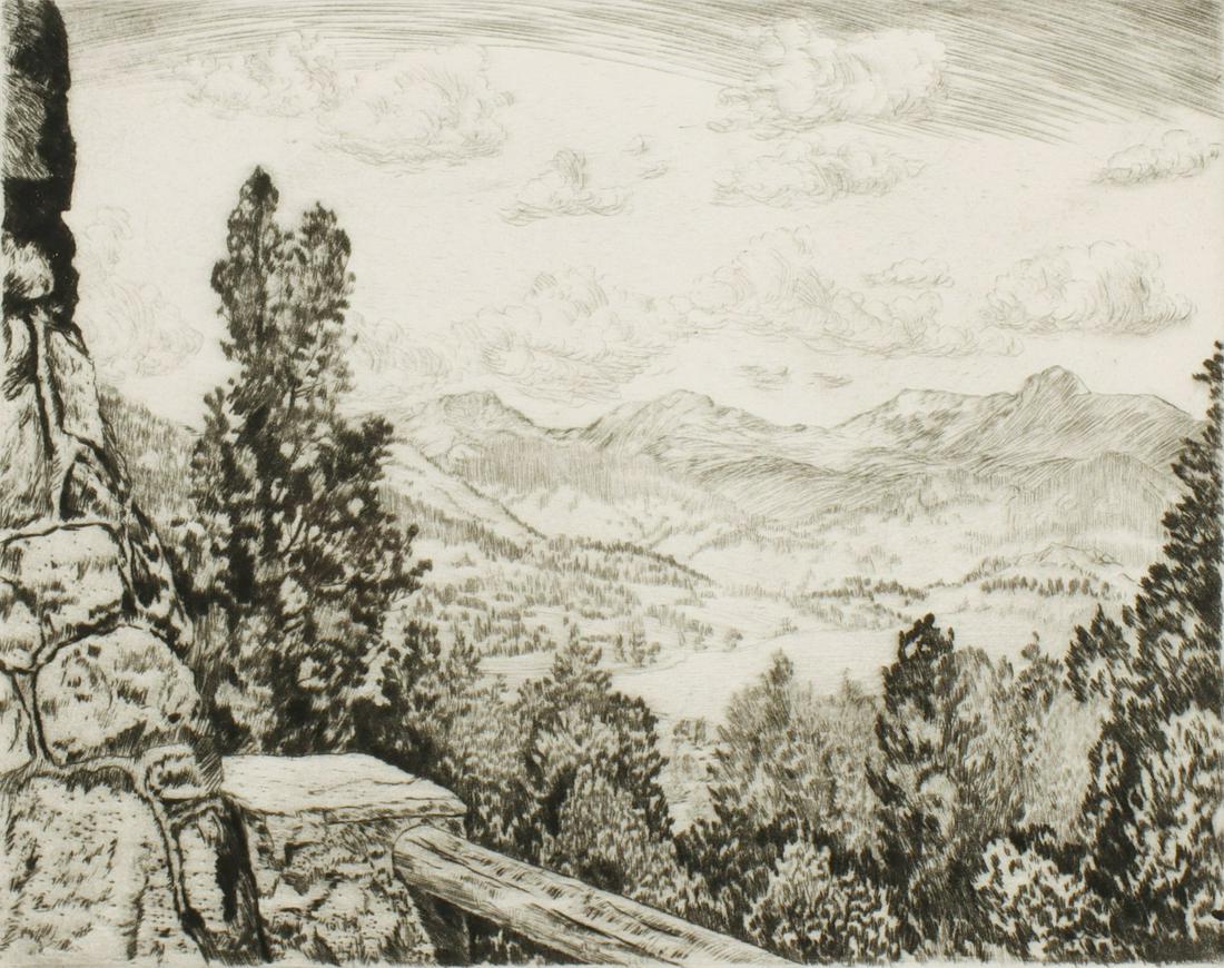 LYMAN BYXBE (1886-1980) PENCIL SIGNED ETCHING (1 of 11)