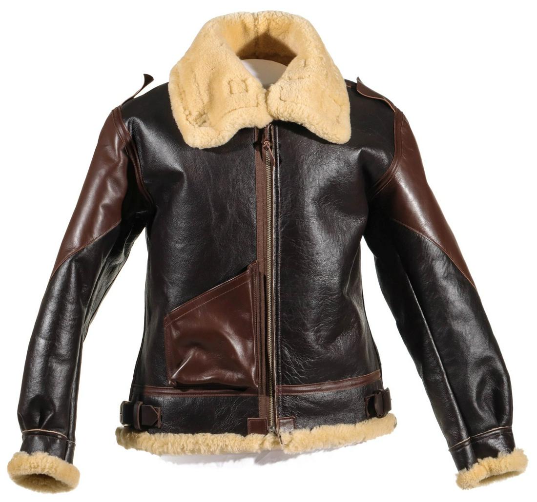 A HIGH QUALITY LOST WORLDS B-3 SHEEPSKIN FLIGHT JACKET (1 of 9)