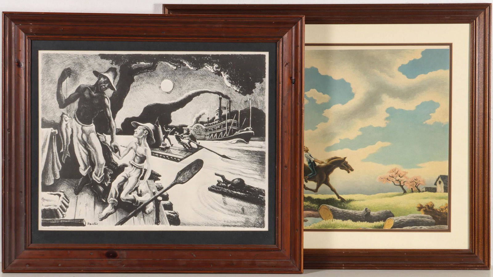 TWO OFFSET LITHOGRAPHS AFTER THOMAS HART BENTON (1 of 14)