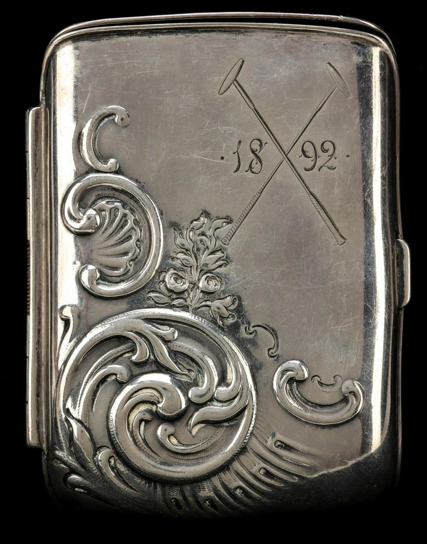 A WHITING STERLING CASE WITH POLO STICKS 1892 (1 of 12)
