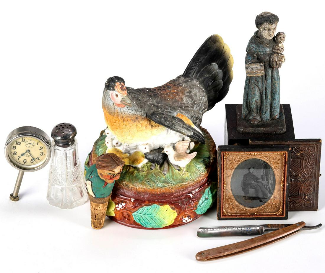 AN INTERESTING AND DISPARATE ESTATE LOT OF ANTIQUES (1 of 15)