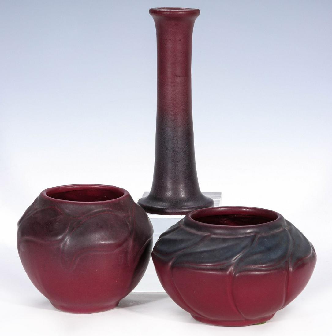 THREE EXAMPLES OF TEENS-ERA VAN BRIGGLE ART POTTERY (1 of 8)
