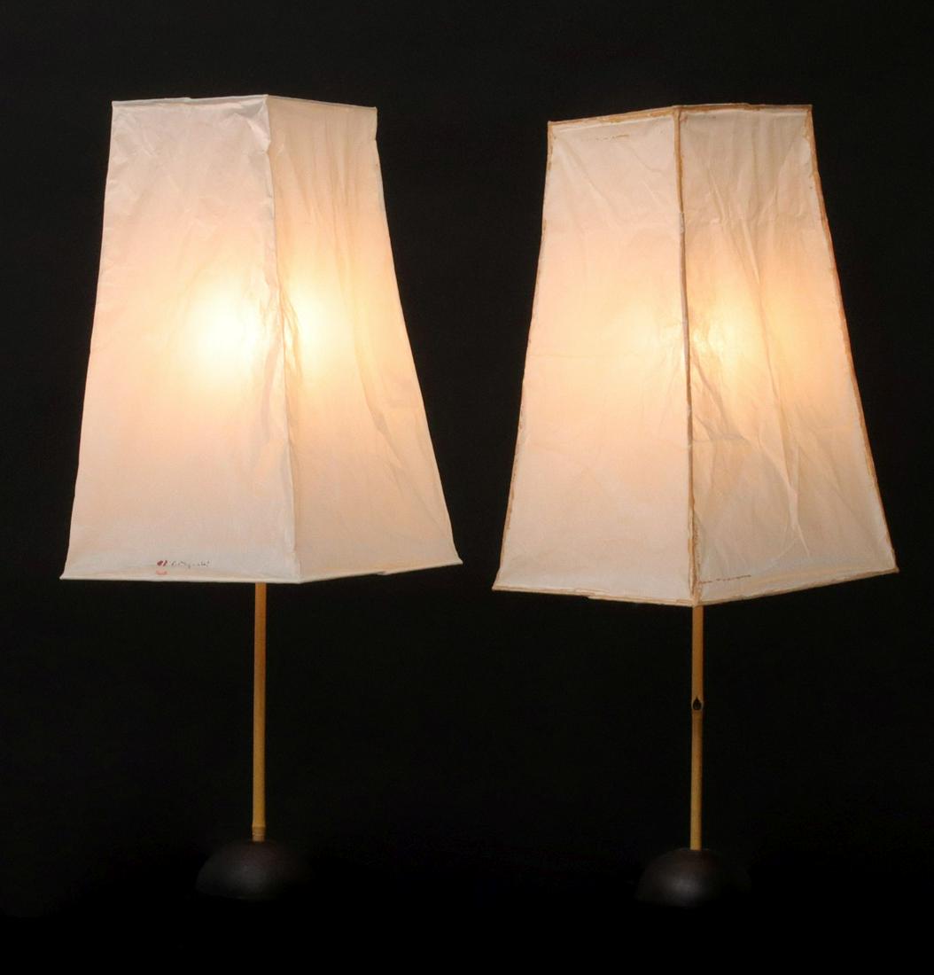 A PAIR MID TO LATE 20C. TABLE LAMPS SIGNED NOGUCHI (1 of 18)