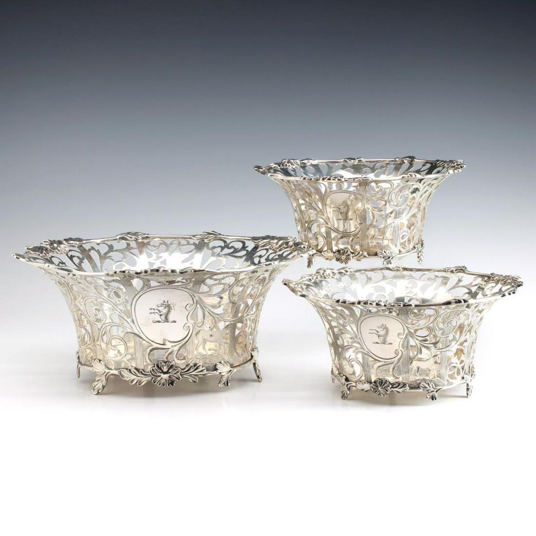 THREE 1908 LONDON STERLING SILVER BASKETS (1 of 20)