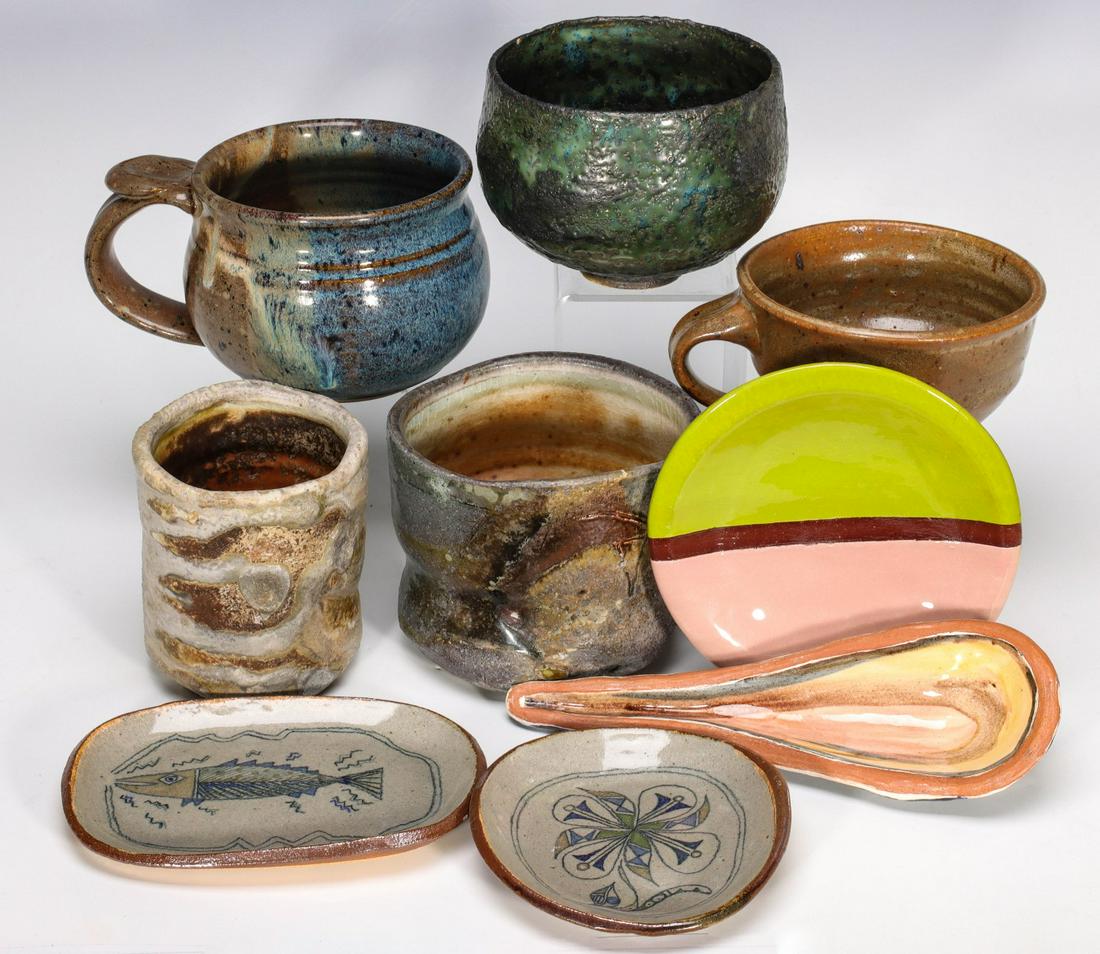 A COLLECTION OF STUDIO POTTERY INCLUDING DON REITZ (1 of 20)