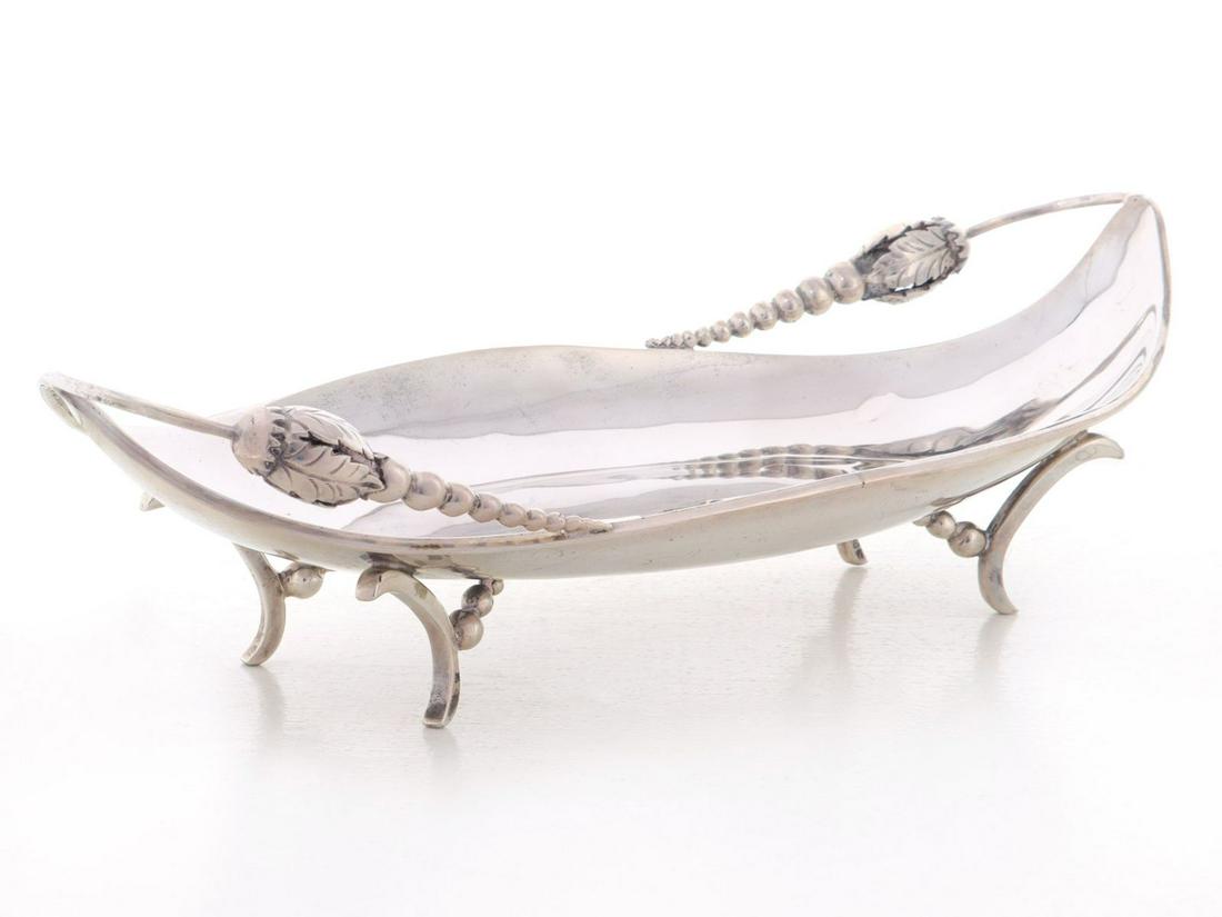 A MID 20TH C. MEXICAN STERLING SILVER FOOTED TRAY (1 of 11)
