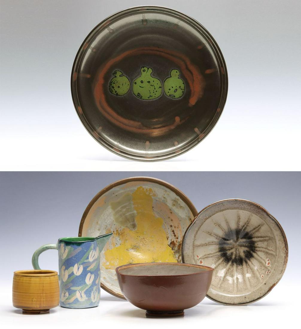 A COLLECTION OF UNIDENTIFIED 20TH C. STUDIO POTTERY (1 of 20)