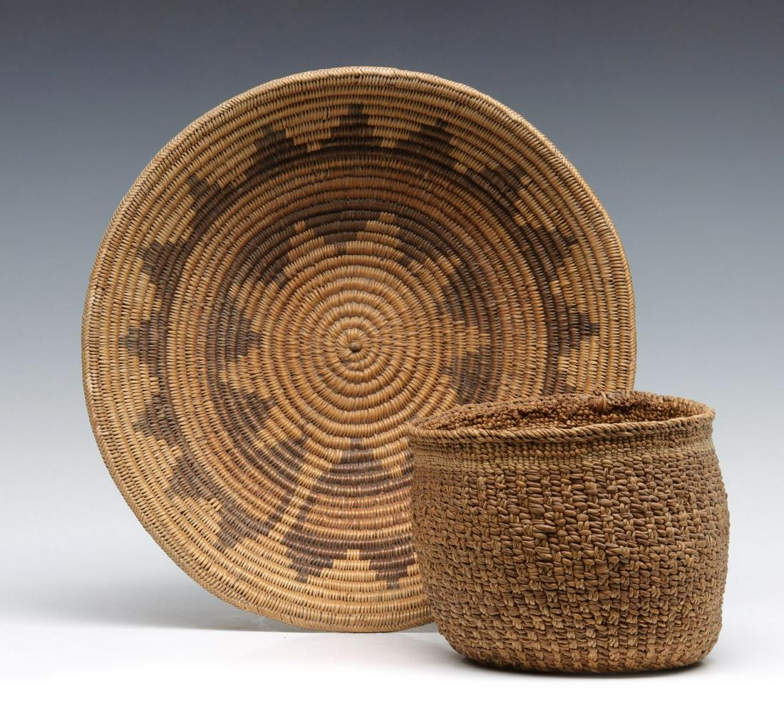 NAVAJO WEDDING TRAY AND TLINGIT BERRY BASKET (1 of 19)