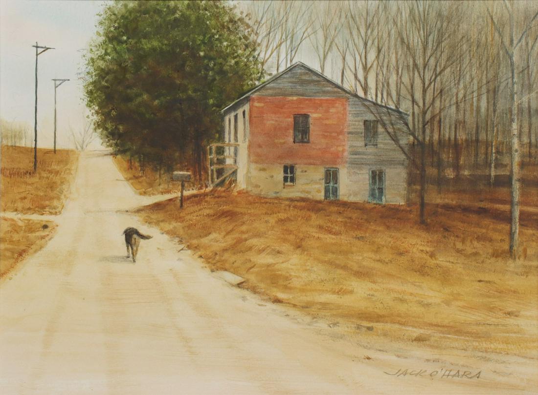 JACK O'HARA (1921-2012) WATERCOLOR (1 of 10)