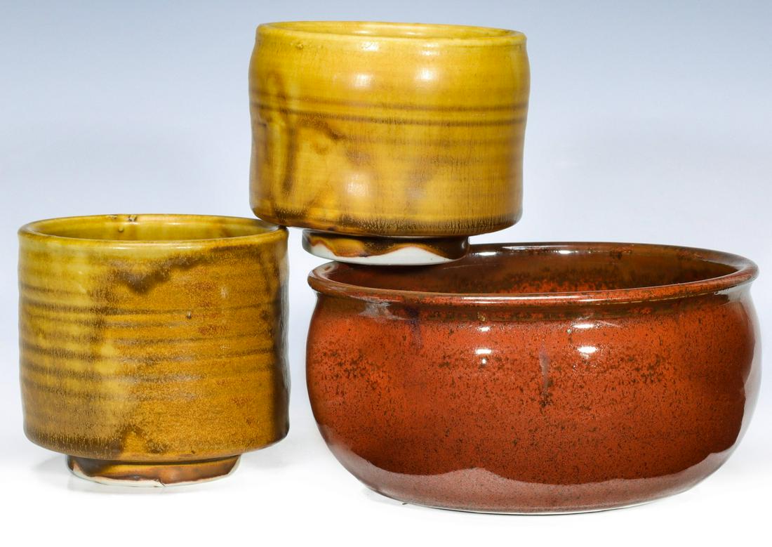 THREE PORCELAIN VESSELS SIGNED KEN FERGUSON (1 of 15)