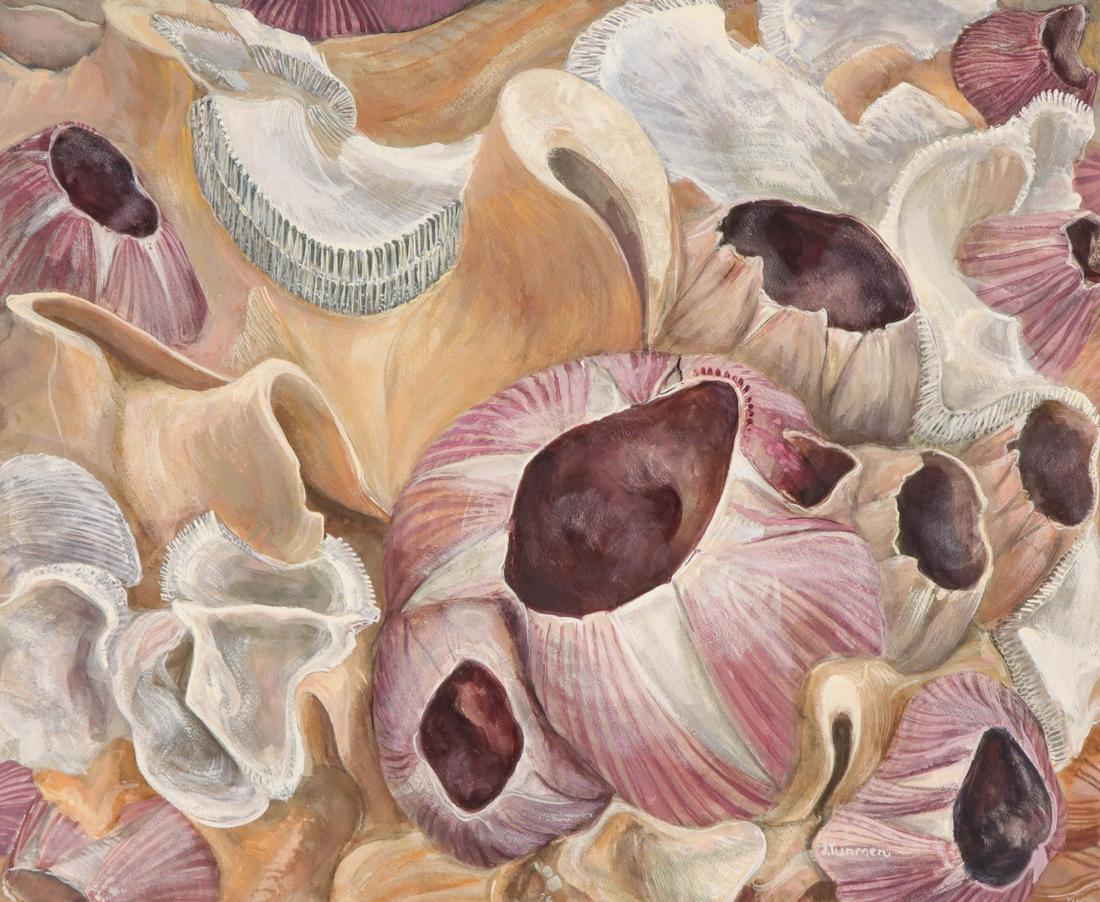 JANET TURNER (1914-1988) WATERCOLOR ON PAPER (1 of 9)