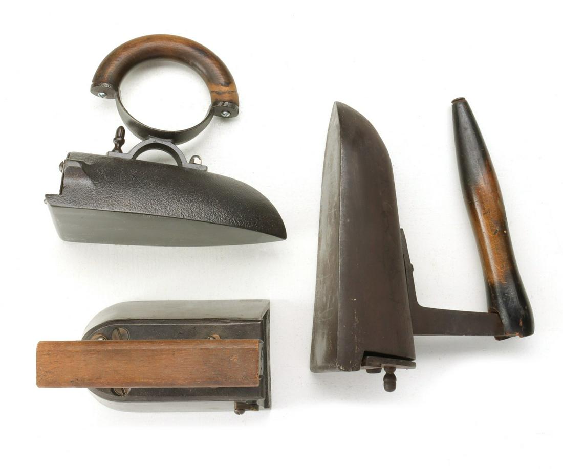 THREE ANTIQUE BOX IRONS (1 of 12)