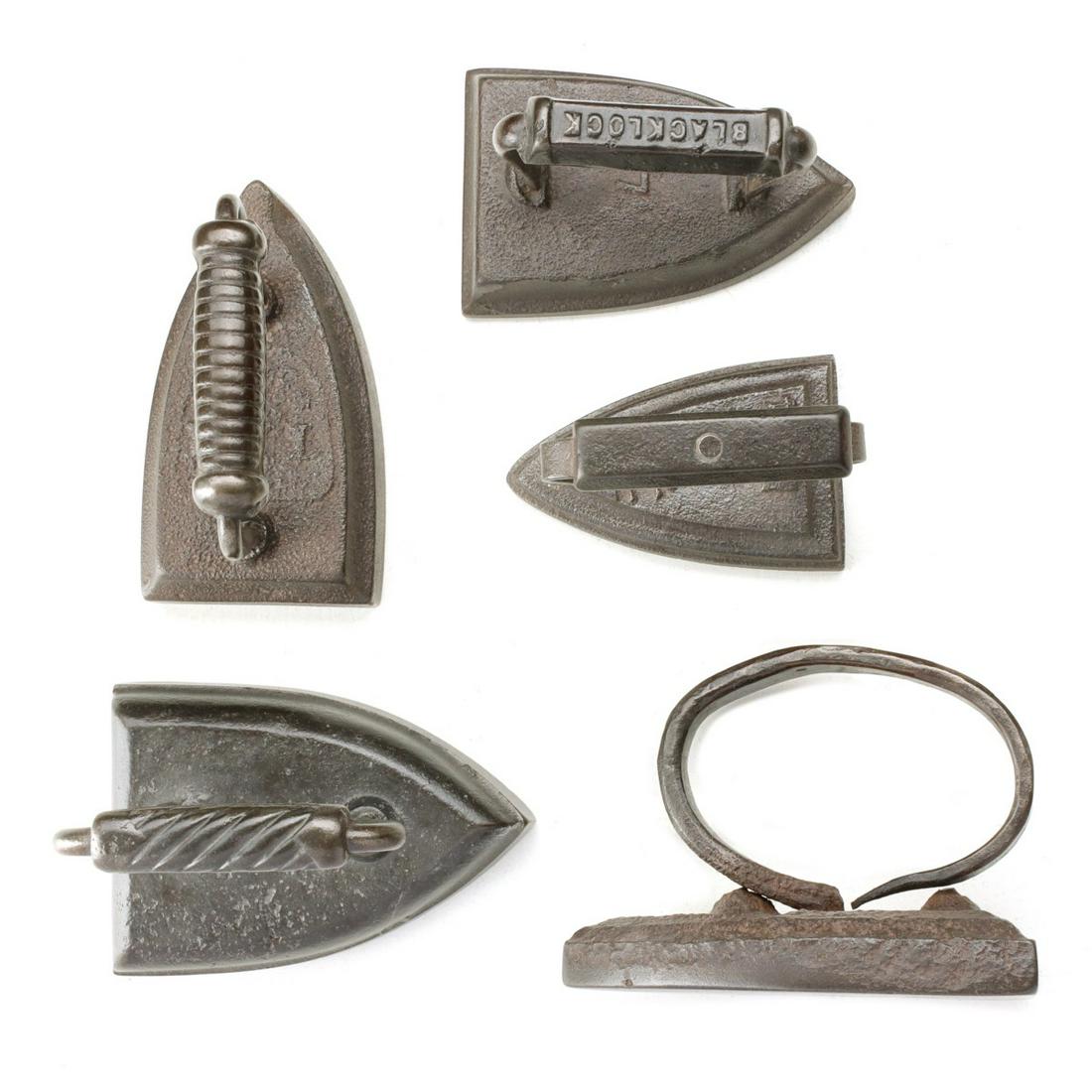 FIVE ANTIQUE SAD IRONS (1 of 12)