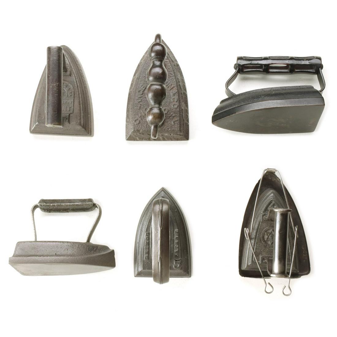 SIX ANTIQUE SAD IRONS (1 of 13)