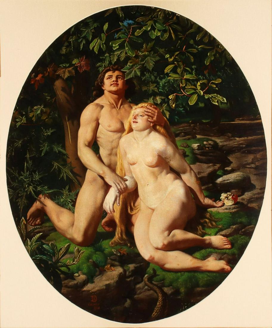 CONRAD DIEHL (1842-1933) OIL ON CANVAS 1884 (1 of 20)